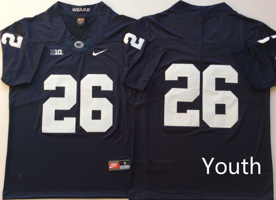 NCAA Youth Penn State Nittany Lions Blue #26 BARKLEY jerseys